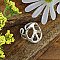 Woodstock Vibes Silver Peace Sign Ring