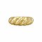 Gold Croissant Dome Ring