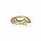 Gold Crystal Pisces Constellation Ring
