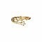 Gold Crystal Taurus Constellation Ring