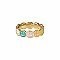 Pastel Happy Face Band Ring