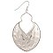 Silver Arabesque Hammered Earring