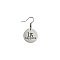 Round Silver Lit Happens Earring