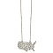 Silver & Crystal United States Pendant Necklace