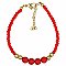 Red & Gold Bead Bracelet