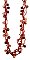 18" 6 Line Thread Wood Bead Necklace