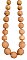 18" Facet Wood Bead Necklace